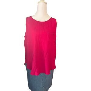 Vintage Sportables 100% Rayon Tank Top Size Small
